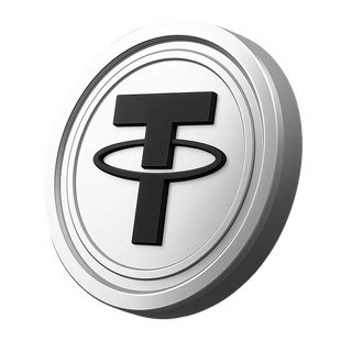 Tether USDT-coin i sektionen med kontooplysninger